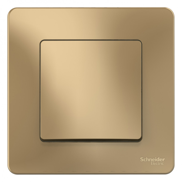 BLANCA С/У 1-клавишный ВЫКЛЮЧАТЕЛЬ (сх.1), 10А, 250В, ТИТАН