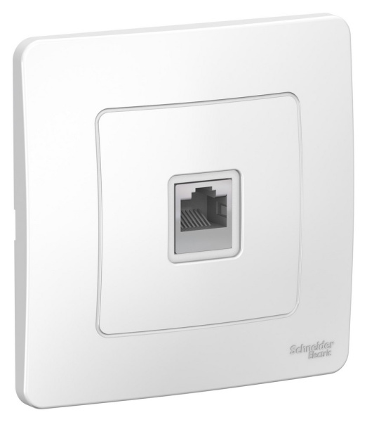 BLANCA С/У РОЗЕТКА компьютерная RJ45, кат.5E, БЕЛЫЙ