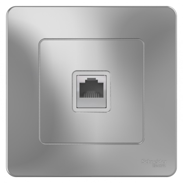 BLANCA С/У РОЗЕТКА компьютерная RJ45, кат.5E, АЛЮМИНИЙ