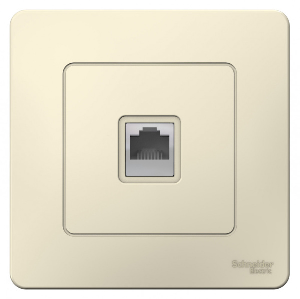 BLANCA С/У РОЗЕТКА телефонная RJ11, МОЛОЧНЫЙ