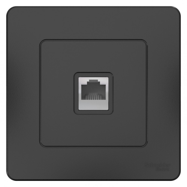 BLANCA С/У РОЗЕТКА компьютерная RJ45, кат.5E, АНТРАЦИТ