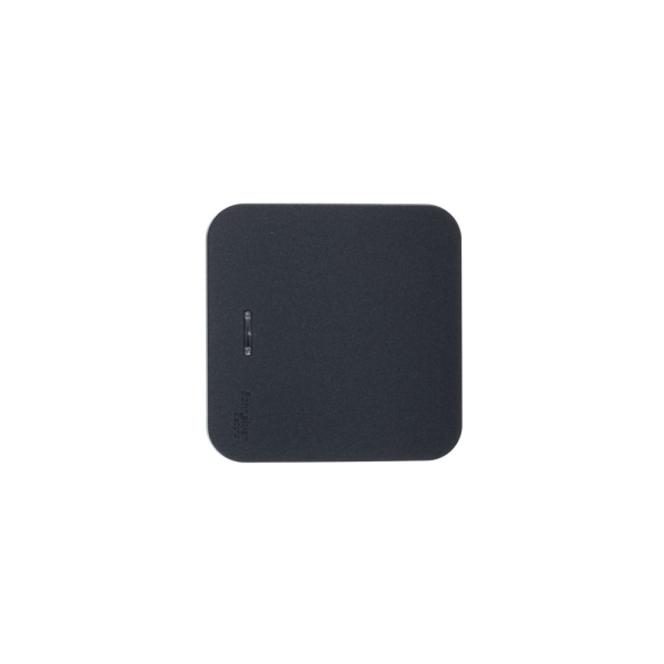 BLANCA О/У 1-клавишный ВЫКЛЮЧАТЕЛЬ (сх.1) с подсв.ИЗОЛ.ПЛ,10А,250В,АНТРАЦИТ