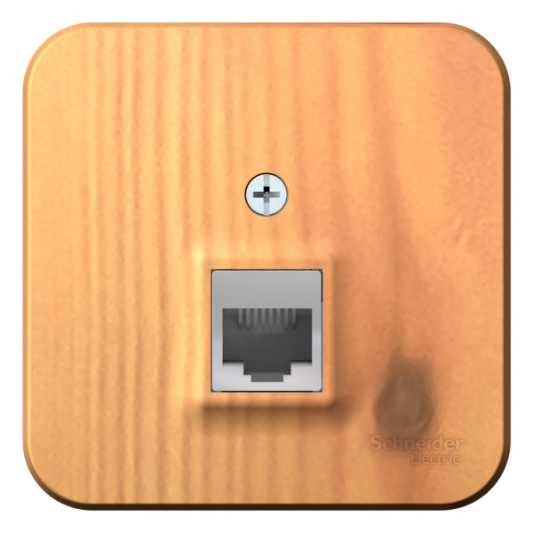 BLANCA О/У РОЗЕТКА компьютерная RJ45, кат.5E, ИЗОЛ.ПЛ.,ЯСЕНЬ