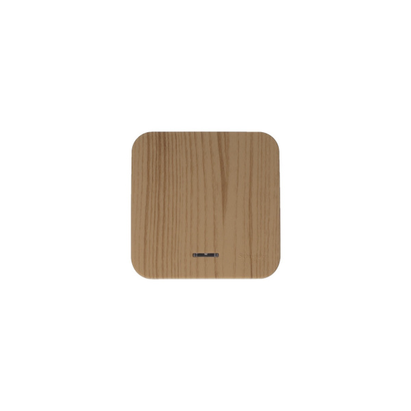 BLANCA О/У 1-клавишный ВЫКЛЮЧАТЕЛЬ (сх.1) с подсв.ИЗОЛ.ПЛ,10А,250В, ЯСЕНЬ