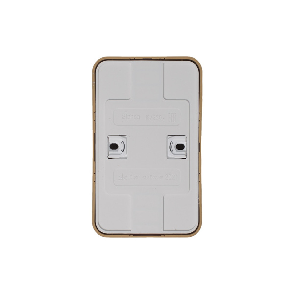 BLANCA О/У РОЗЕТКА двойная с заземл. со шторк. ИЗОЛ.ПЛ.,16А,250В, ЯСЕНЬ