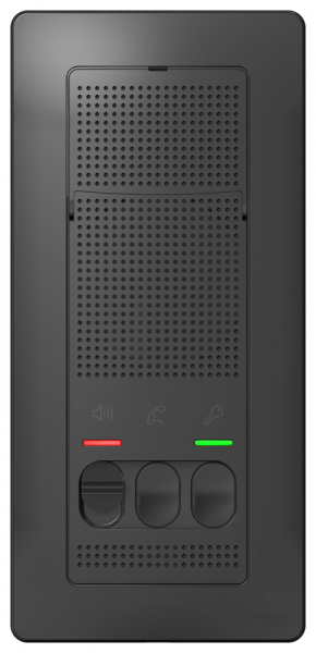 BLANCA ПЕРЕГОВОРНОЕ УСТРОЙСТВО (ДОМОФОН), настен.монтаж, 4,5В, АНТРАЦИТ