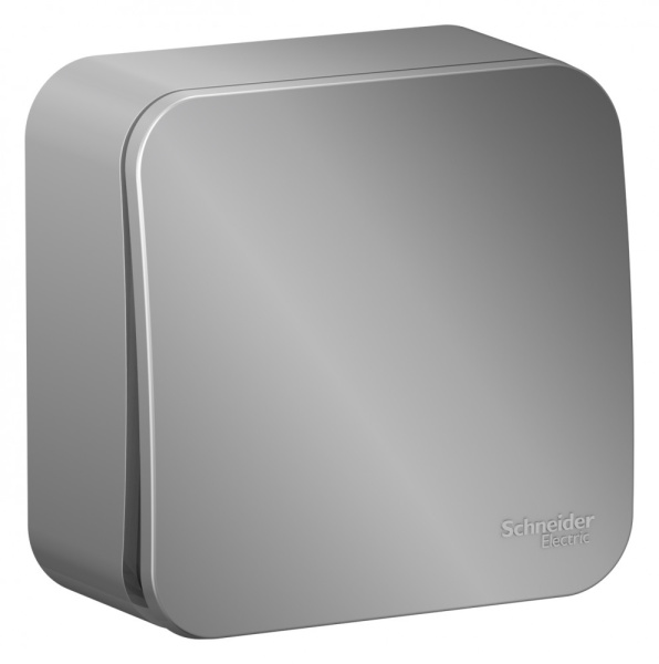 BLANCA О/У 1-клавишный ВЫКЛЮЧАТЕЛЬ (сх.1) ИЗОЛ.ПЛ., 10А, 250В, АЛЮМИНИЙ