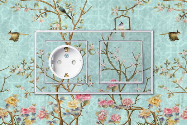 ATLASDESIGN ART РОЗЕТКА с заземлением со шторками, 16А, механизм, БЕЛЫЙ