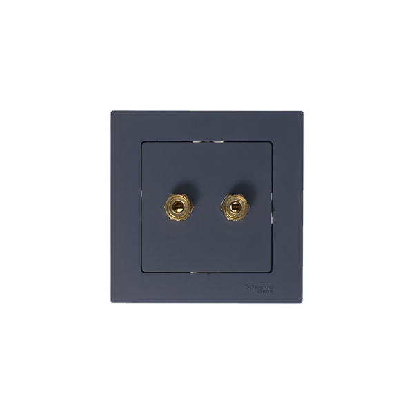 ATLASDESIGN АУДИОРОЗЕТКА двойная, ГРИФЕЛЬ