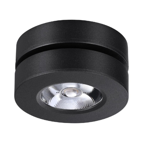 359412 OVER NT24 000 черный Светильник накладной/встраиваемый IP20 LED 5W 220V 4000K 240Лм GRODA