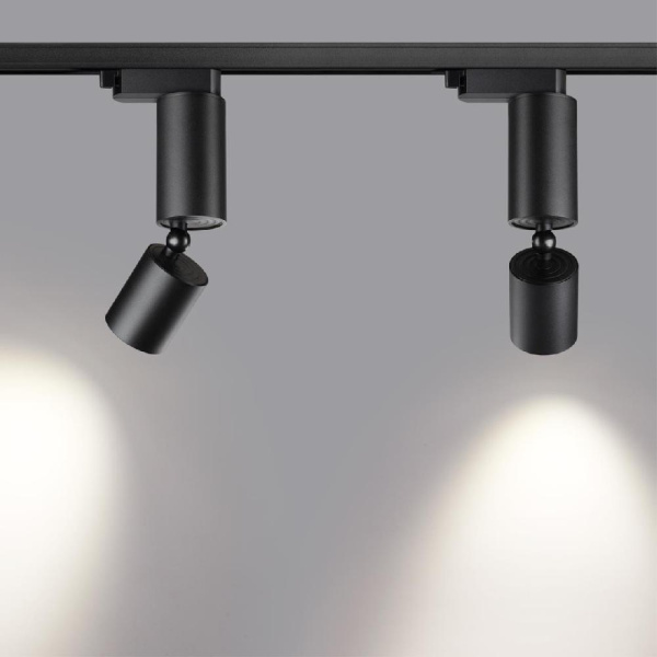 359319 PORT NT24 000 черный Светильник трековый однофазный трехжильный IP20 LED 5W 85-265V 3000K 600Лм TUBO