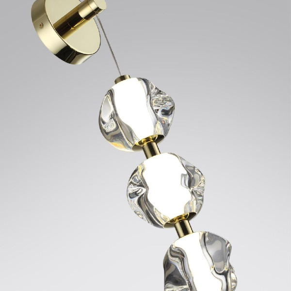 5085/17WL L-VISION ODL25 555 золото/прозрачный/металл/акрил Бра LED 17W 4000K 800Лм JEMSTONE