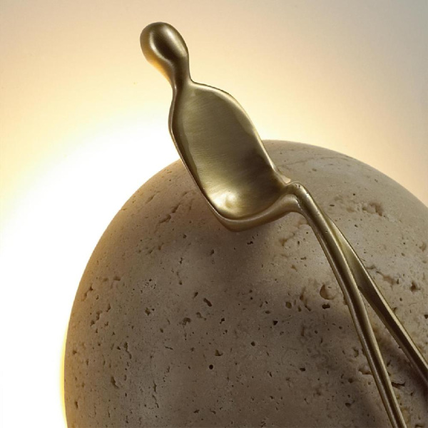 7011/5WL L-VISION ODL25 231 Настенный светильник латунь/камень IP20 LED 1*5W 3000K 220V CONFUCIUS