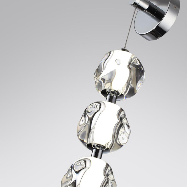 5084/17WL L-VISION ODL25 553 хром/прозрачный/металл/акрил Бра LED 17W 4000K 850Лм JEMSTONE