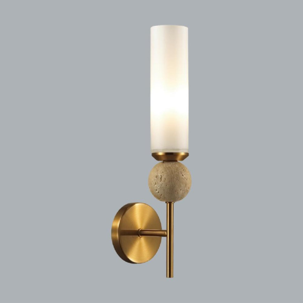 6625/1W MIDCENT ODL25 223 Настенный светильник под латунь/металл/стекло/камень IP20 E14 1*E14 40W 220V LOLLA