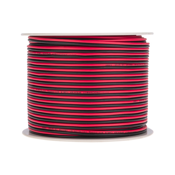 Кабель акустический 2х1,00мм², красно-черный, 100м PROconnect