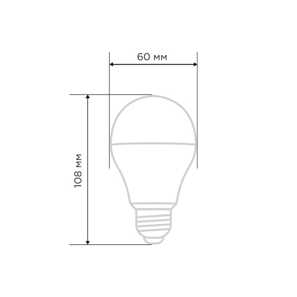 Лампа светодиодная Груша A60 15,5Вт E27 1473Лм 6500K холодный свет REXANT