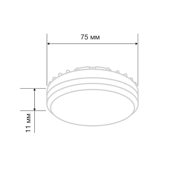 Лампа светодиодная GX53 таблетка 15,5Вт 1240Лм 2700К теплый свет REXANT