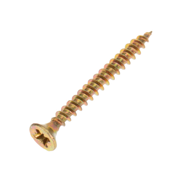 Саморез универсальный 3,0х40мм, желтый цинк, короб (200 шт/уп) KRANZ 