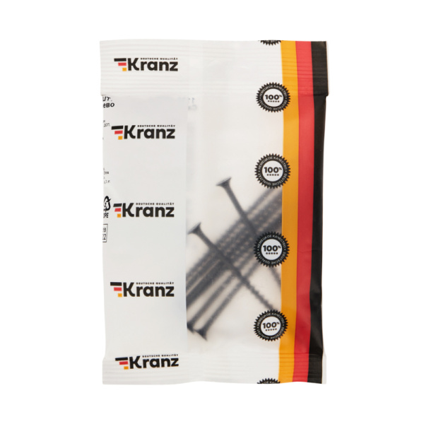 Саморез гипсокартон-дерево 4,2х75мм, пакет (10 шт/уп) KRANZ 