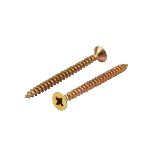 Саморез универсальный 5,0х60мм, желтый цинк, пакет (10 шт/уп) KRANZ 