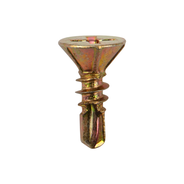 Саморез оконный сверло 3,9х13мм, желтый цинк, короб (500 шт/уп) KRANZ 