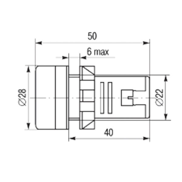 Матрица светодиодная AD22-230 В зеленая