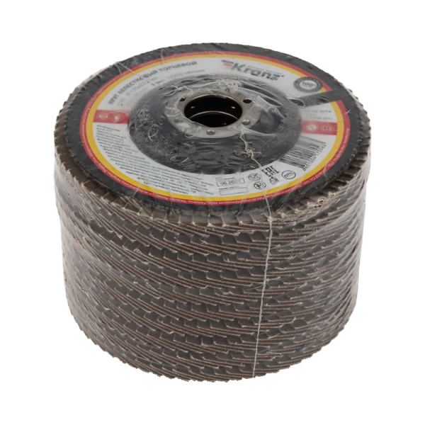 Круг лепестковый торцевой P80, 125х22,2 мм KRANZ