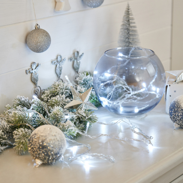 Гирлянда Твинкл-Лайт 4 м, 25 LED, прозрачный ПВХ, цвет свечения белый NEON-NIGHT