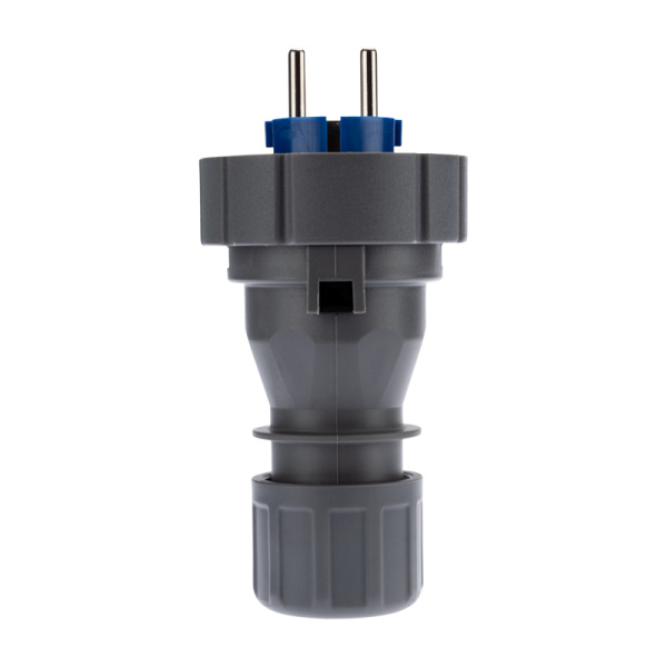 Вилка прямая влагозащищенная 2P+РE, 16 А, IP68 REXANT