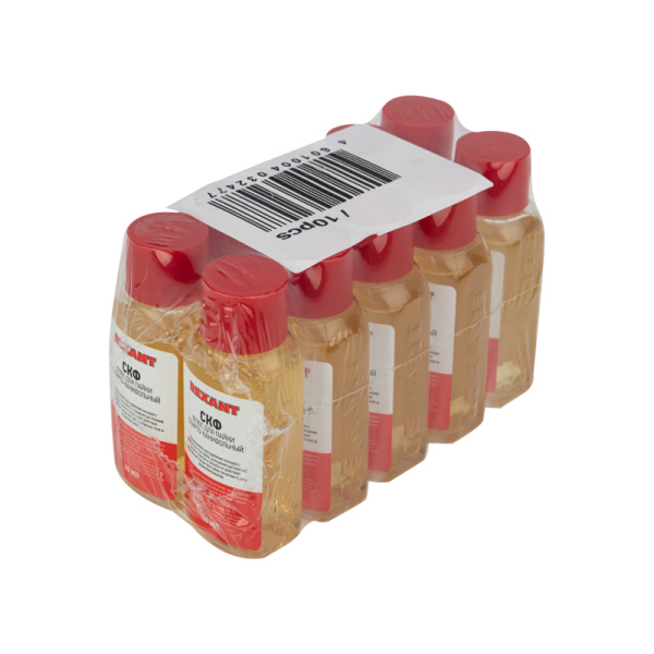 Флюс для пайки, СКФ (спирто-канифольный), 30мл, флакон REXANT