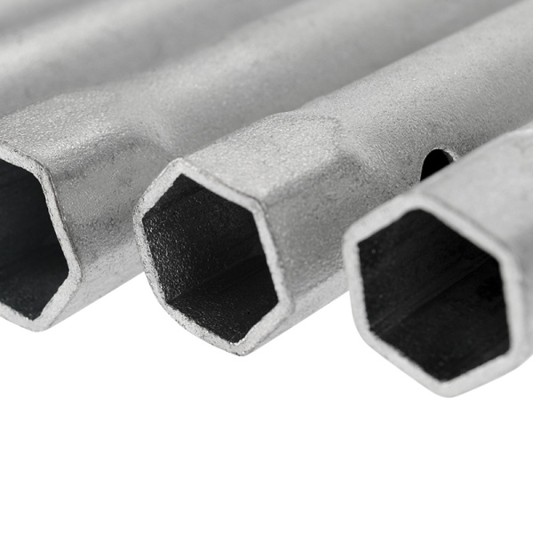 Набор ключей-трубок торцевых 6х22мм, вороток, оцинкованные, 10 шт REXANT