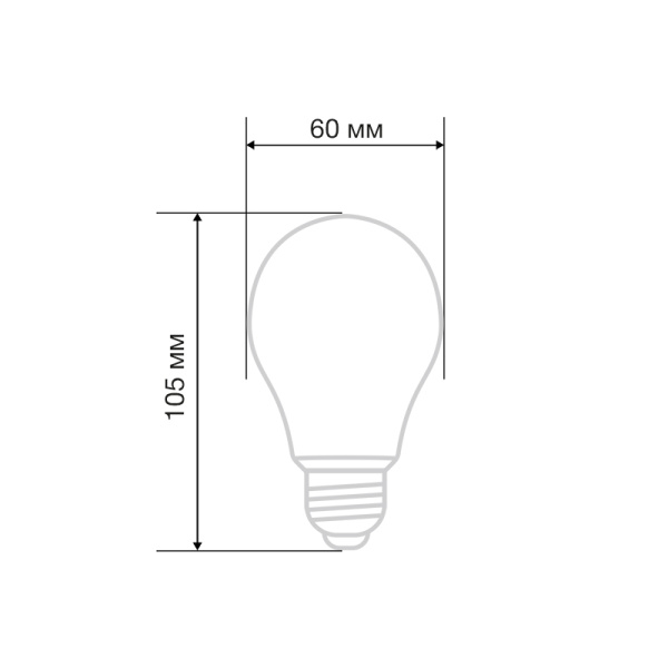 Лампа филаментная Груша A60 11,5Вт 1320Лм 4000K E27 матовая колба REXANT 