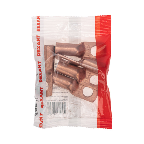 Наконечник медный ТМ 70-12-13 (70мм² - Ø12мм) (в упак. 5 шт.) REXANT