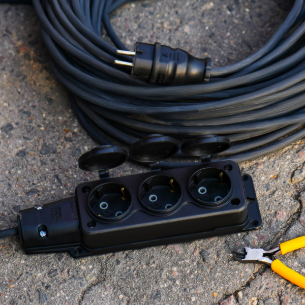 Удлинитель-шнур REXANT КГ 3х1.5, 30 м, 3 гнезда, морозостойкий, с/з, 16 А, 3500 Вт, IP44 (Сделано в России)