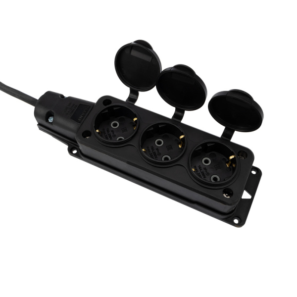 Удлинитель-шнур REXANT КГ 3х1.5, 30 м, 3 гнезда, морозостойкий, с/з, 16 А, 3500 Вт, IP44 (Сделано в России)