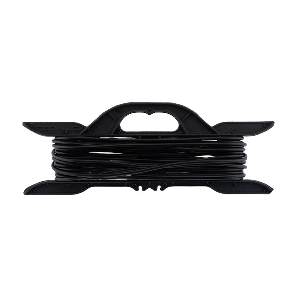 Удлинитель-шнур на рамке PROconnect ПВС 2х0.75, 10 м, б/з, 6 А, 1300 Вт, IP20, черный (Сделано в России)