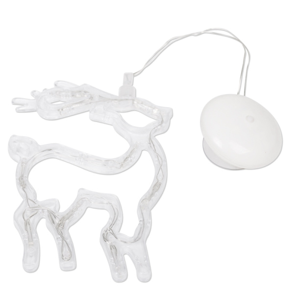 Фигура светодиодная Олененок на присоске с подвесом, цвет белый