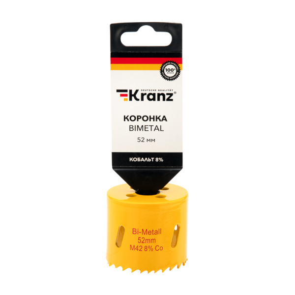 Коронка Bimetal 52мм KRANZ