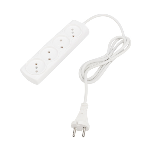 Удлинитель PROconnect OPTIMA 4 гнезда, 1.5 м, 2х0.75 мм², б/з, белый