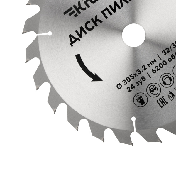 Диск пильный 305 мм х 24 зуб х 32/30 мм KRANZ