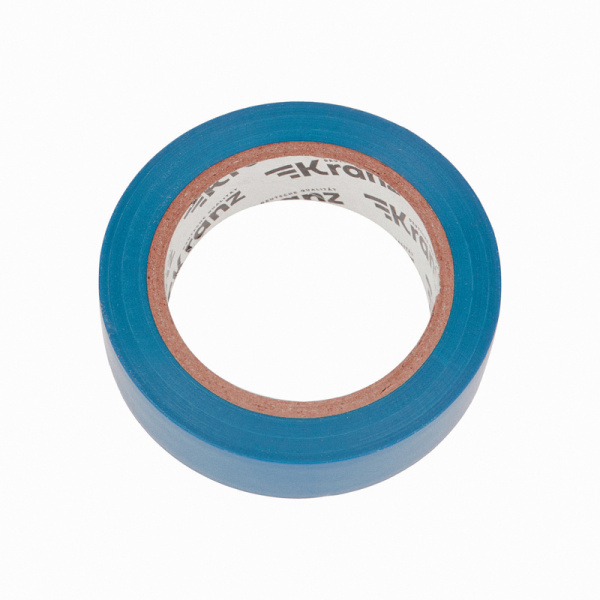 Изолента ПВХ 0,13х15 мм, 10 м, синяя KRANZ