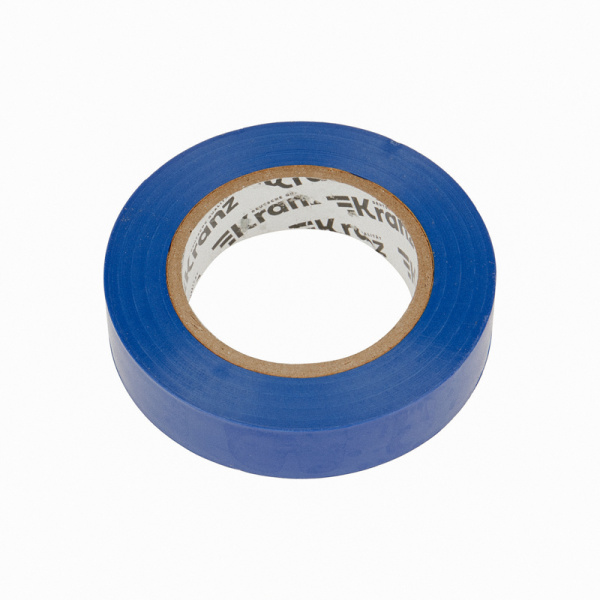 Изолента ПВХ 0,13х15 мм, 20 м, синяя KRANZ 