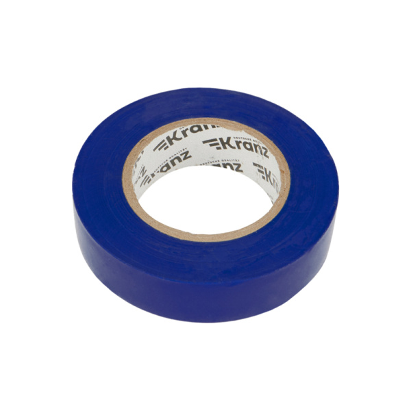 Изолента ПВХ 0,13х19 мм, 25 м, синяя KRANZ