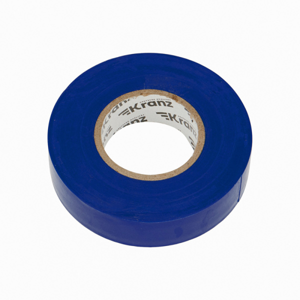 Изолента ПВХ профессиональная, 0,18х19 мм, 20 м, синяя KRANZ