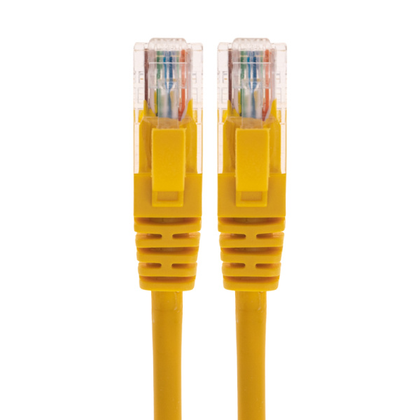 Патч-корд U/UTP, CAT 5e, RJ45-RJ45, 26AWG, LSZH, желтый, 3м REXANT