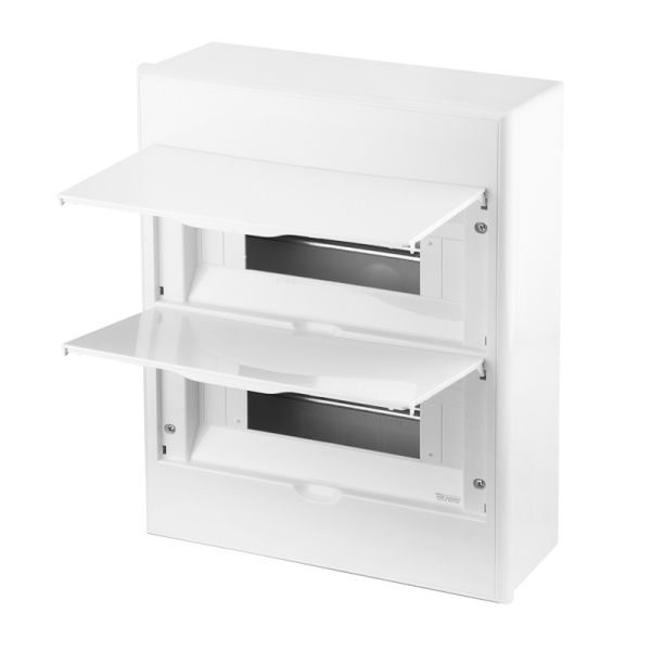 Бокс пластиковый ЩРН-П-24 IP41 белый (белая дверца) KRANZ