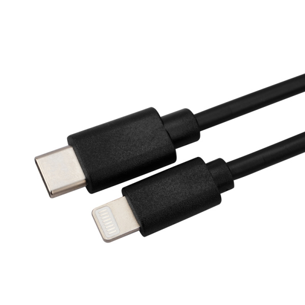 Кабель Type-C – Lightning для Apple, 3A, 1м, ПВХ, черный REXANT 