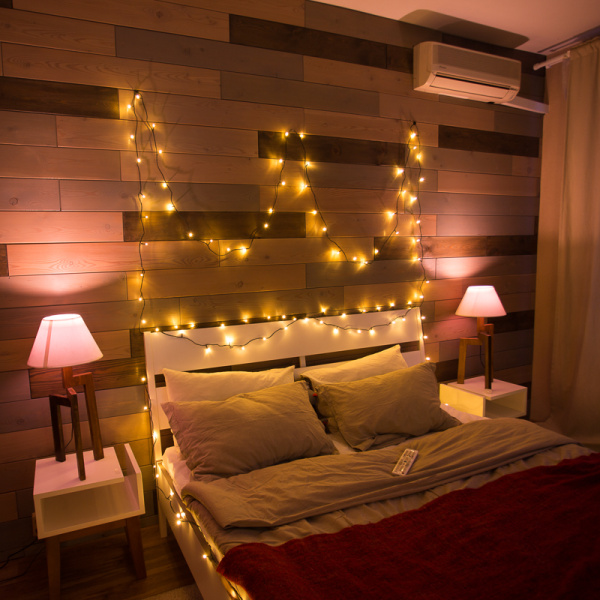 Гирлянда Твинкл Лайт 6 м, темно-зеленый ПВХ, 40 LED, цвет ТЕПЛЫЙ БЕЛЫЙ