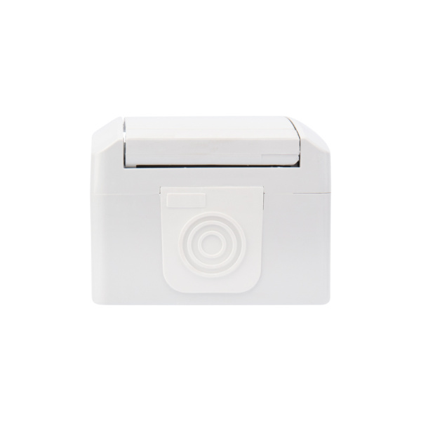 Розетка одноместная (керамика) INDUSTRIAL IP54 с заземлением, о/у, белая KRANZ